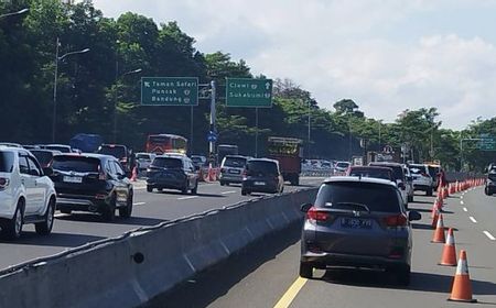 Lebaran Ketiga Jalur Puncak Bogor Macet, Arah ke Gadog Diberlakukan Contraflow