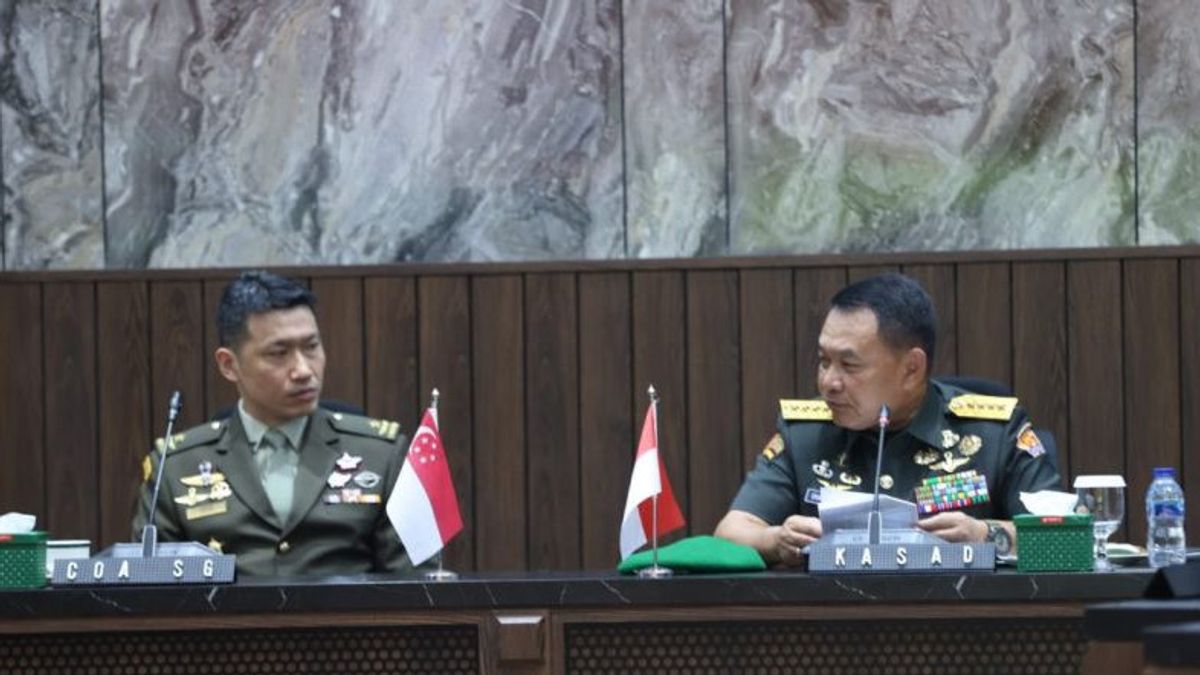 Army Chief Of Staff Appreciates The Close Cooperation With The Singapore Army