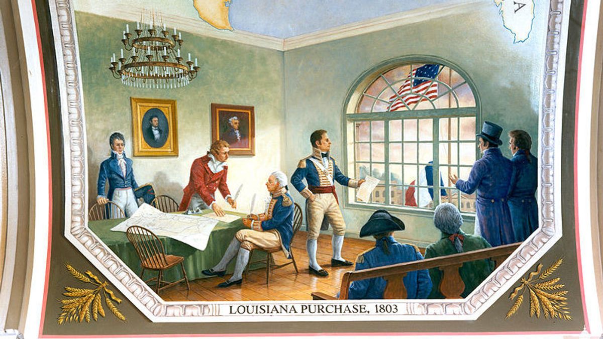 大规模土地出售：法国乐高卢西亚纳到美国的历史今天，1803年4月30日