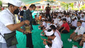 الانضمام إلى حفل Melukat ، 792 سجينا في بالي يمكن أن يكون في مغفرة في يوم Nyepi