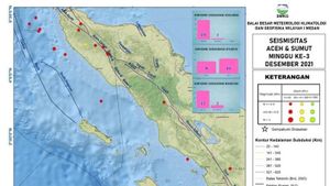 Minggu Ketiga Bulan Desember, BMKG Catat 20 Kali Gempa Bumi di Sumut dan Aceh