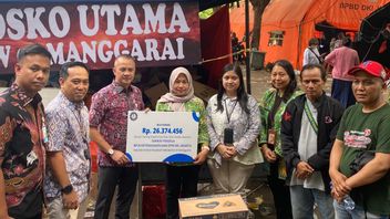 BPJS Employment Distributes Donations For Manggarai Fire Survivors