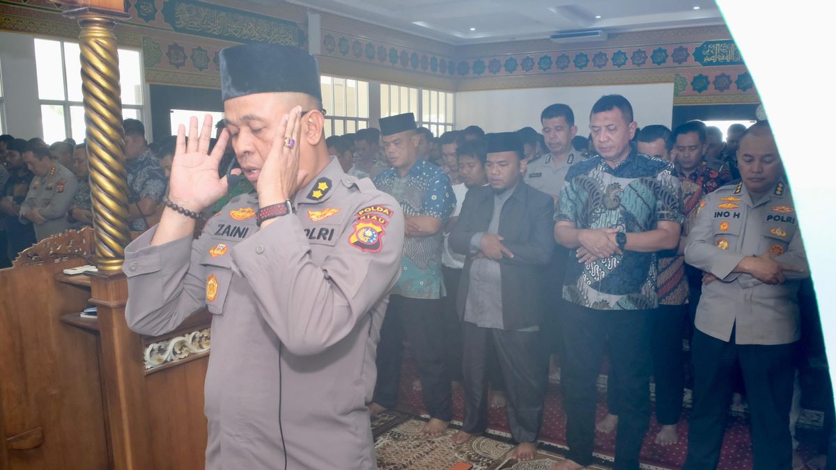 Polda Riau, Polres hingga Polsek Gelar Salat Gaib dan Doa Bersama untuk Affan Kurniawan