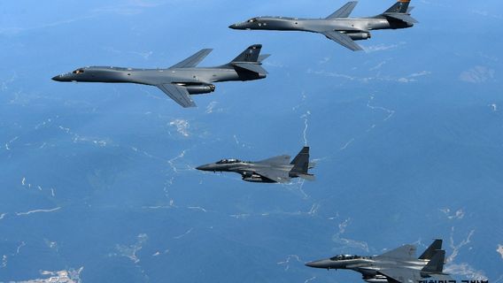 Korea Utara Luncurkan ICBM, AS-Jepang-Korsel Gelar Latihan Udara: Kerahkan Jet Tempur F-15 hingga Bomber B-1 