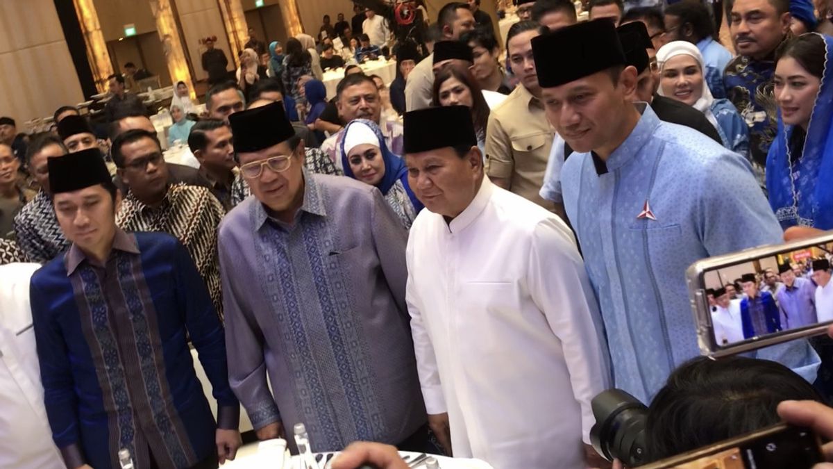 Prabowo Attends The Invitation Of The Democratic Bukber, Picked Up By AHY And Warmly Welcomed By SBY