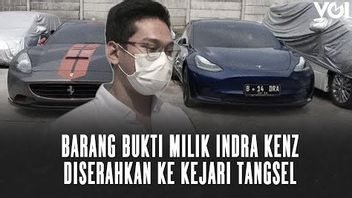 VIDEO: Two Luxury Cars Belonging To Indra Kenz Were Handed Over To Tangsel As Evidence