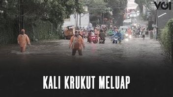 VIDEO: Krukut River Meluap, Jalan Madrasah Jaksel Soak Flood