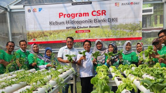 Bank DKI inaugurera officiellement un jardin hydroponique à Cibubur RPTRA