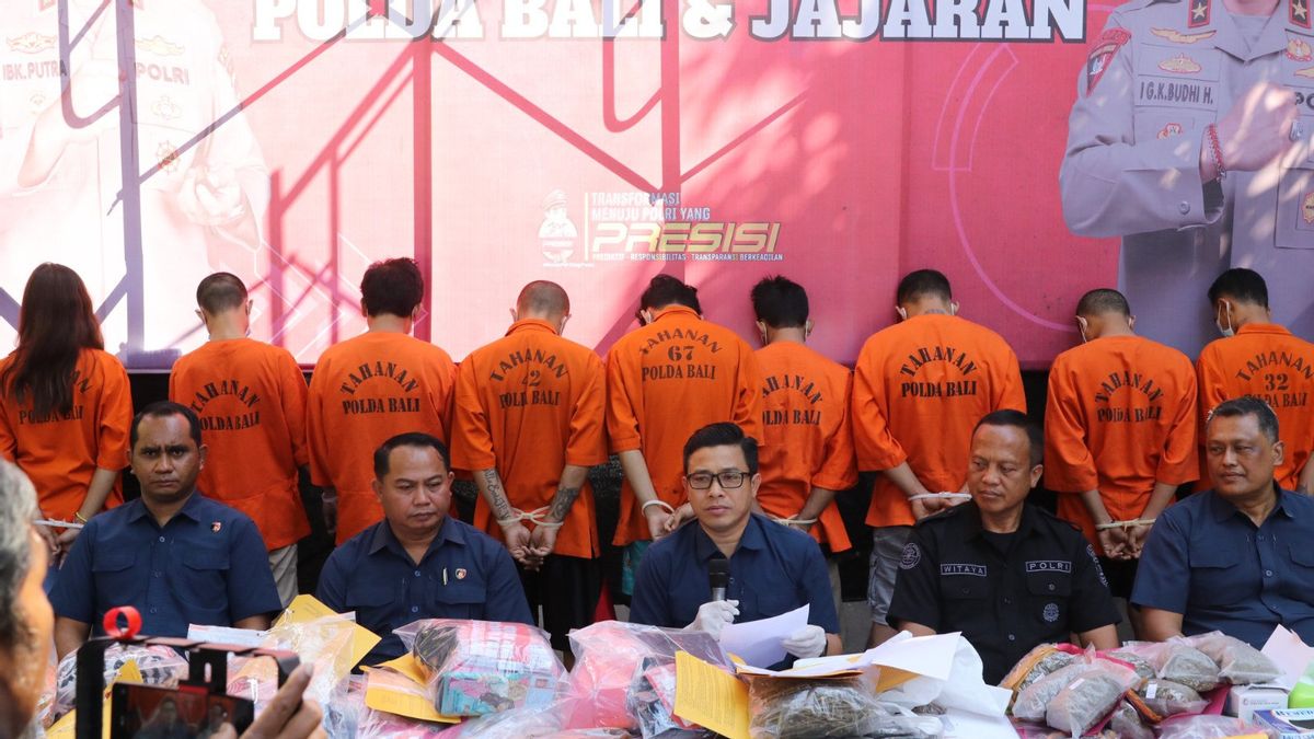 Bali Police Arrest 147 Drug Case Suspects