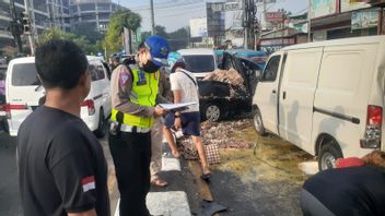 A Total Of 6 People Were Injured In A Row Accident In The Depok Area