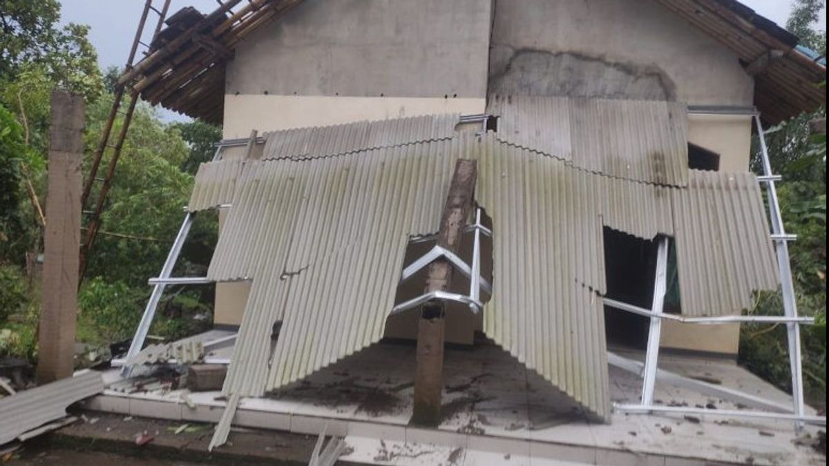 Puluhan Rumah Rusak, Lampu Jalan dan Pohon Tumbang Diterjang Angin Kencang di Jember
