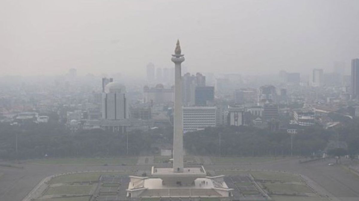 今日雅加达的空气不好,口罩是强制性的!
