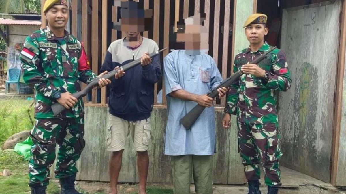 North Maluku Yonarhanud Task Force Secures 2 Assembled Weapons From Residents