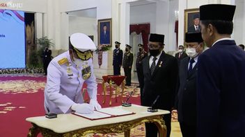 Admiral Yudo Margono Inaugurated As Commander In Chief To Replace General Andika Perkasa