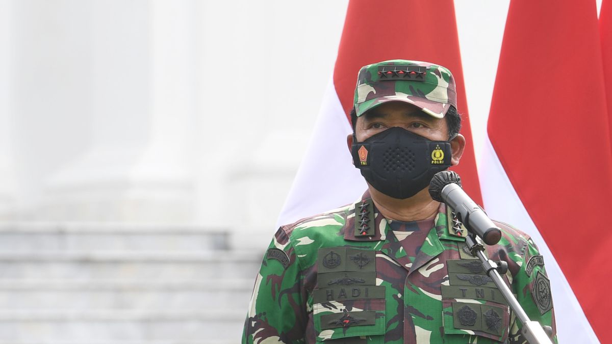The Reaction Of The TNI Commander Hadi Tjahjanto After Hearing Gatot Nurmantyo's Accusations About The Suharto Cs Raib Statue