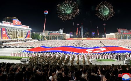 Korea Utara Gelar Perayaan HUT ke-76 Berdirinya DPRK