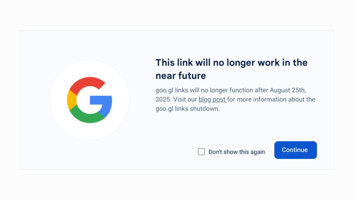 Tautan 'goo.gle' Akan Berhenti Berfungsi pada Agustus 2025