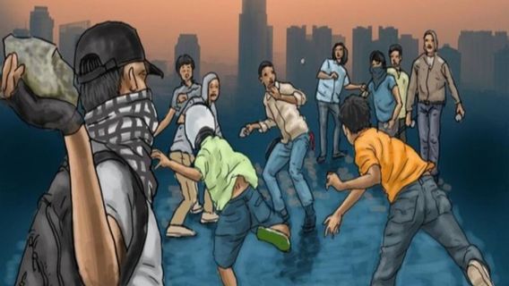  Polisi Tangkap Lima Remaja Hendak Tawuran di Senen