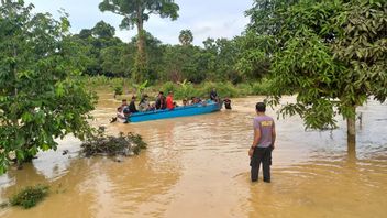Dozens Of Houses In Tanjung Palas Timur Bulungan Were Submerged By Floods