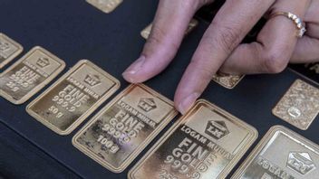 Harga Emas Antam Stagnan di Level Tertingginya Rp1.568.000 per Gram