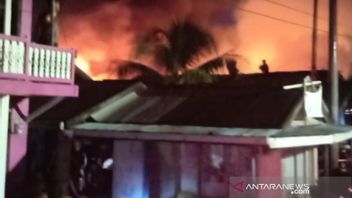 25 المنازل في بانجارماسين أحرقت بسبب ماس كهربائي، IDR 1 مليار تقدير الخسائر