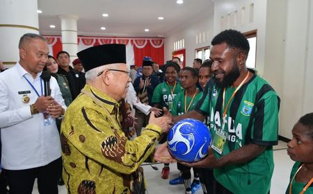 Peresmian Program Strategis Papua Pegunungan Rampung, Wapres Sapa Pemain Futsal Bakal Tanding di PON XXI