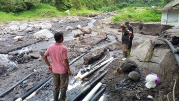 Sleman Répare Toujours Les Conduites D’eau Touchées Par L’inondation De Lave De Merapi