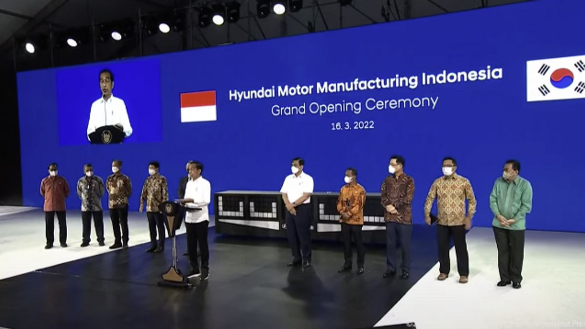  Resmikan Pabrik Hyundai di Cikarang, Jokowi: Kita Harus Jadi Pemain Penting di Industri Mobil Listrik