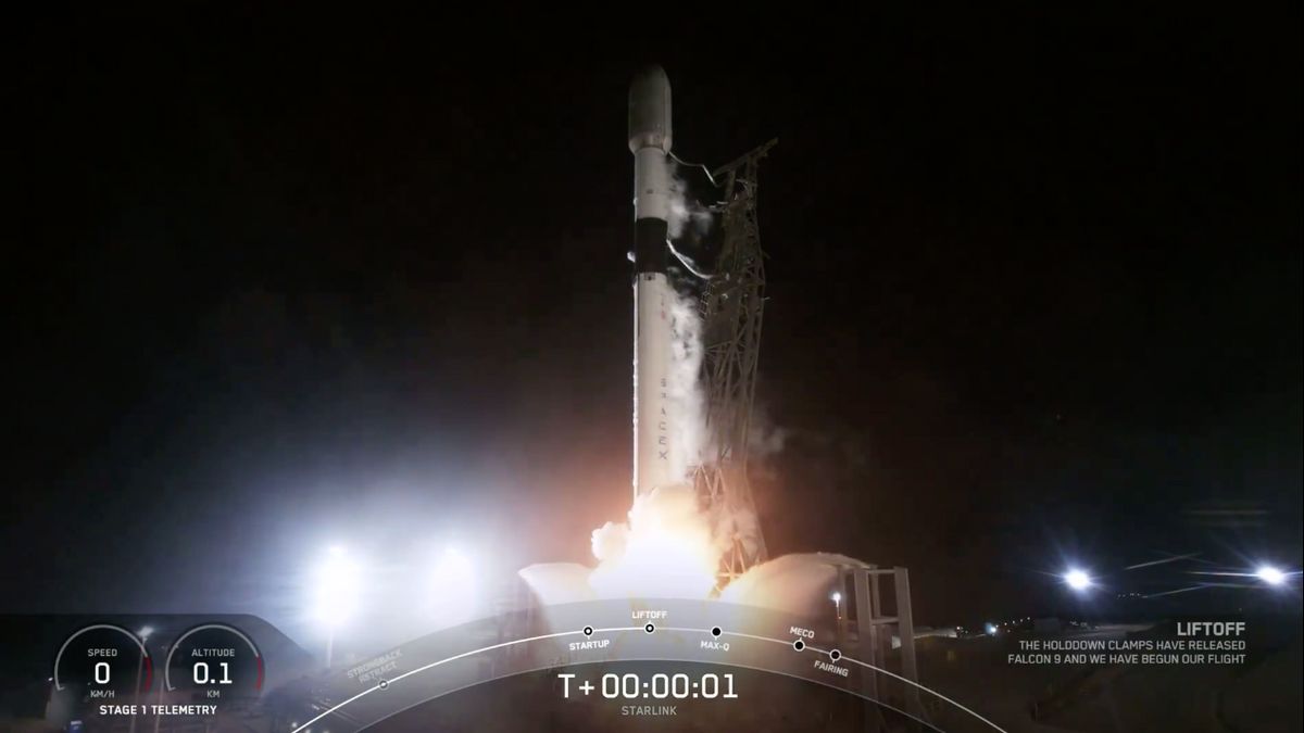 SpaceX Launches Six Starlink Direct To Cell First To Orbit
