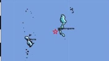 北苏拉威西岛,BMKG的Guncang塔劳德群岛地震震级为5.0:没有海啸的可能性