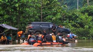 كن حذرا ، 3 تمساحات برية تحمل تيارات الفيضانات المفاجئة في شمال كونوي