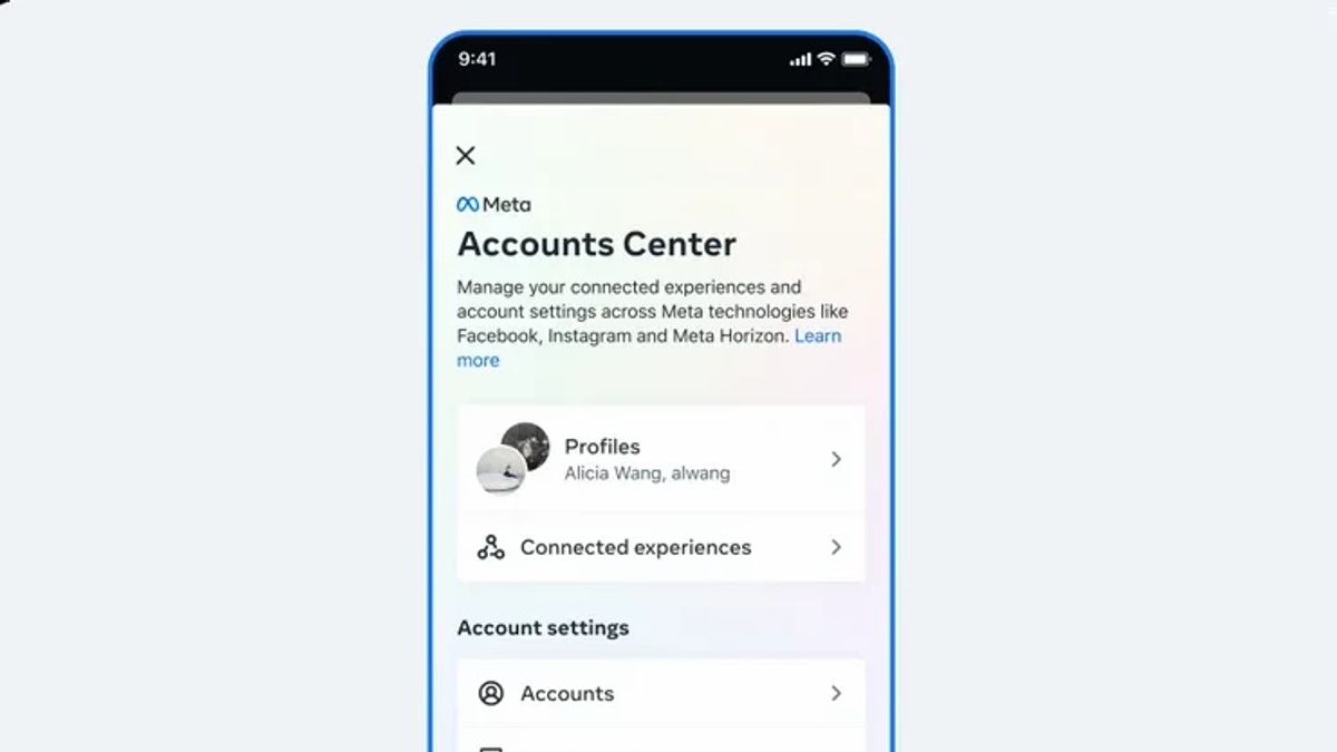 Meta将用户集中的Instagram，Facebook和Messenger帐户设置放在一个地方，帐户中心