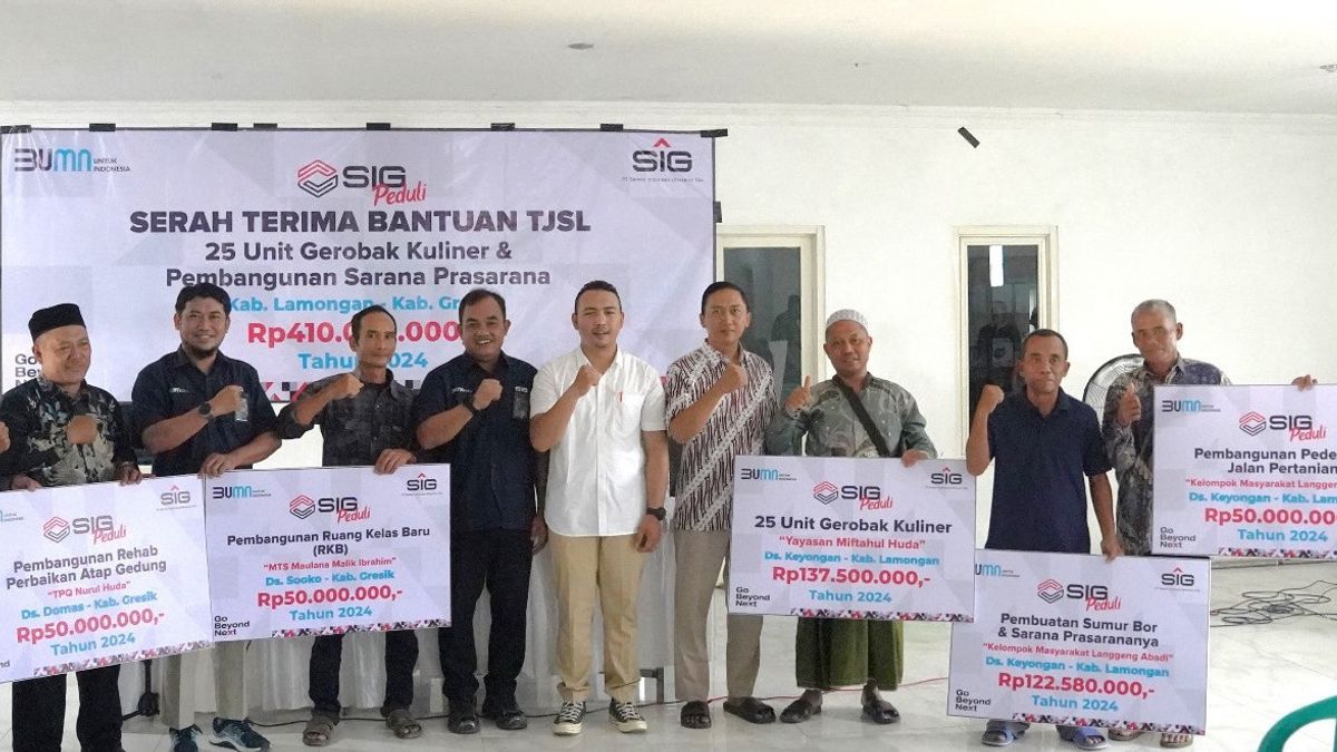 Dorong Peningkatan Ekonomi Pedesaan, SIG Bantu Pengembangan Usaha Mikro dan Infrastruktur Pertanian di Gresik dan Lamongan