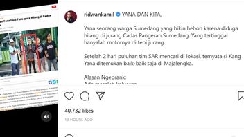 Ridwan Kamil And The Drama Of The Disappearance Of The Sumedang Residents In Cadas Pangeran