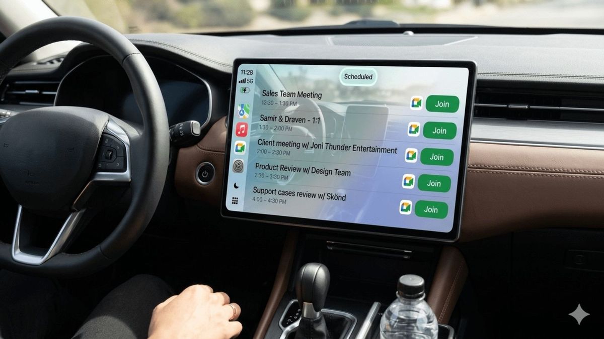 Google Meet Comes to Android Auto, Functional But Not Fully Professional