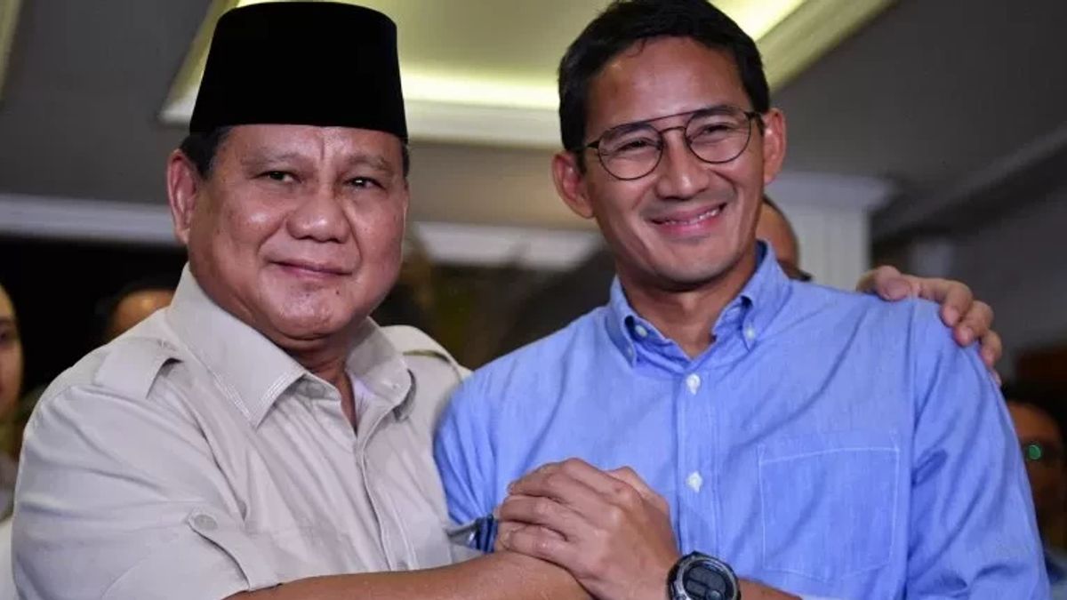 Sandiaga Called Says Goodbye To Moving PPP, Prabowo: He Doesn't Want To Move, You Make Up