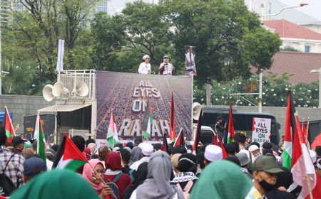 Aksi Bela Palestina di Kedubes AS, Ini Tuntutannya