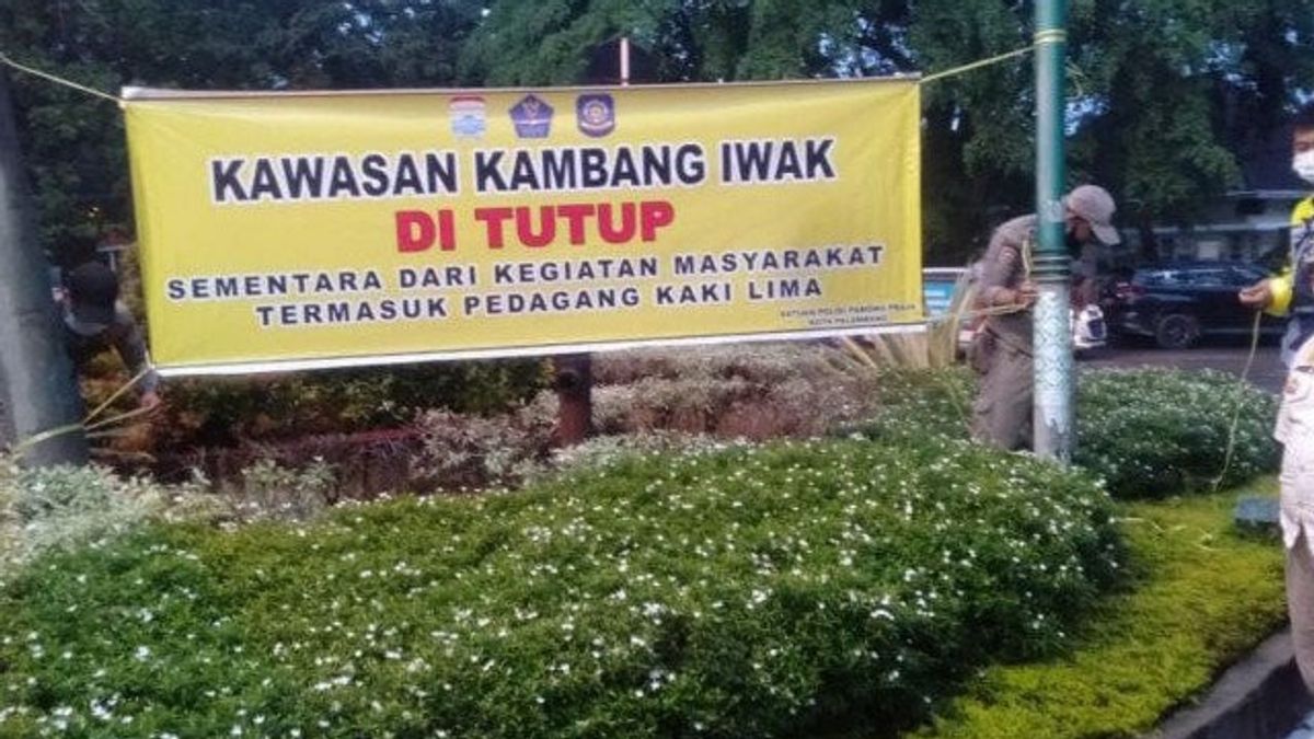 COVID-19 Palembang, Satpol PP Tutup Sejumlah Area Publik dan Tempat Wisata