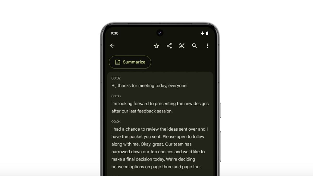 Gemini Nano's 'Ringkasan' Feature In Pixel 8 Pro Needs Great Capacity