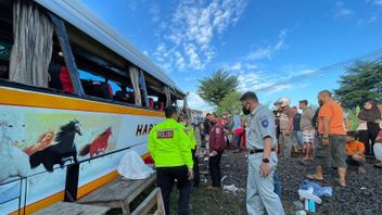 Sampaikan Duka Cita, Jasa Raharja Pastikan Ada Santunan Bagi Korban Bus Tertabrak Kereta di Tulungagung