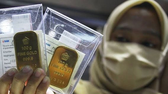 Harga Emas Antam Anjlok Lagi, Turun Rp12.000 jadi Rp1.110.000 per Gram