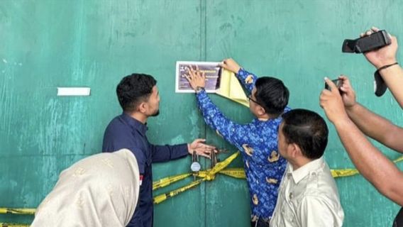 2 Légalité entrepôts à Pekanbaru Disegel, Disperindag Demandez au propriétaire de la diligence des permis