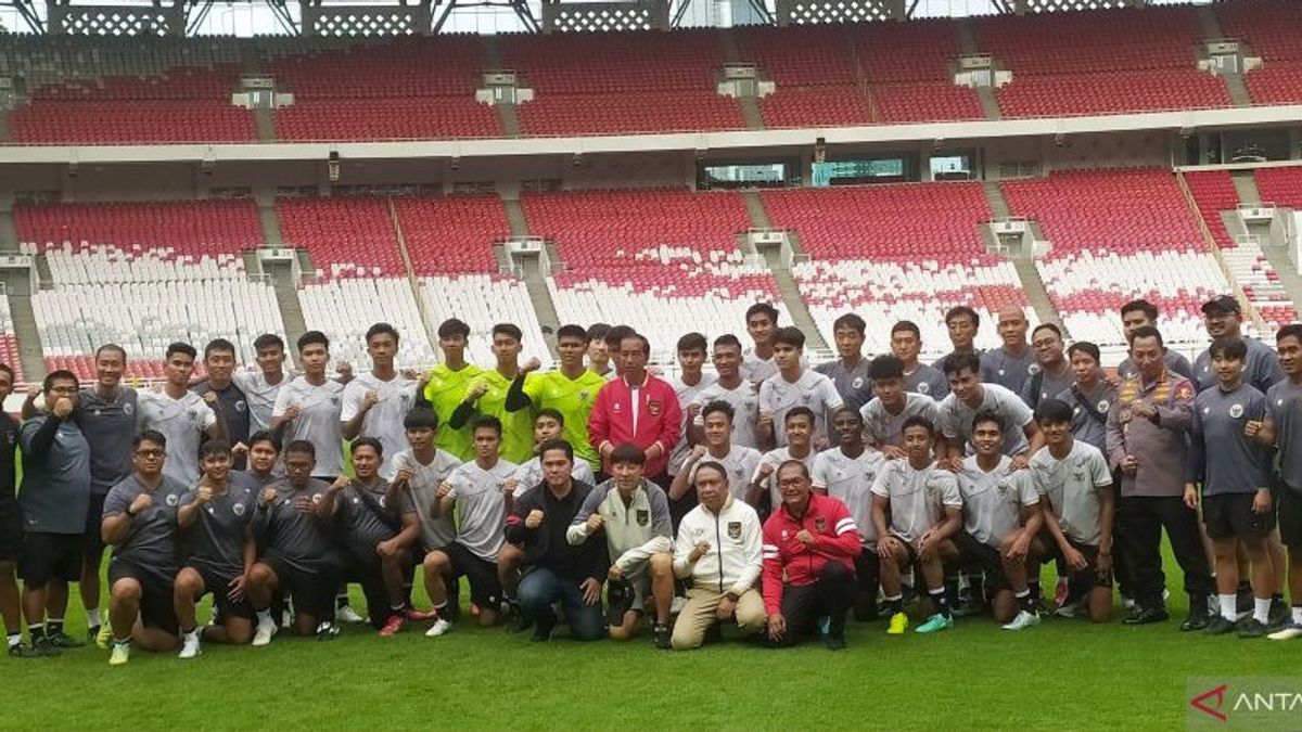 Presiden Jokowi Semangati Pemain Timnas U-20 Setelah Indonesia Gagal Gelar Piala Dunia