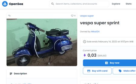 Latah! Warga +62 Jualan Ayam Hingga Vespa di OpenSea