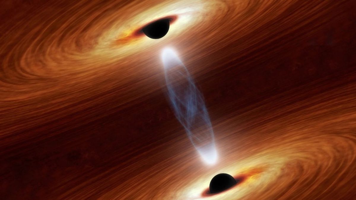两个黑洞为碰撞做准备，科学家："可以撼动时空"