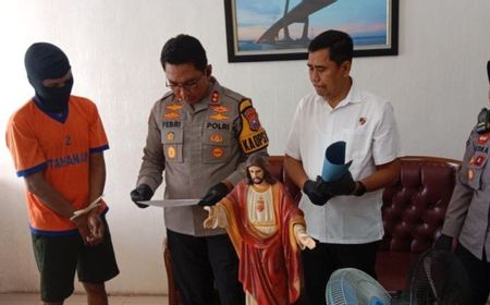 Pencuri Patung Yesus dan Bunda Maria di Gereja Maria Immakulata Bangkalan Ditangkap