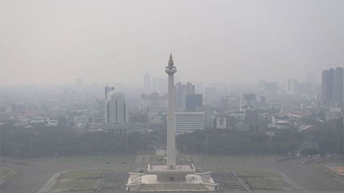 不健康,DKI的空气质量今天早上成为世界第四差