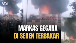 Markas Gegana Polisi di Senen, Jakarta Pusat 'Habis' Terbakar dan Dijarah Massa