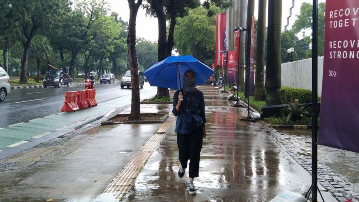 BMKGがジャカルタ南部と東部で強風で雷雨を予測