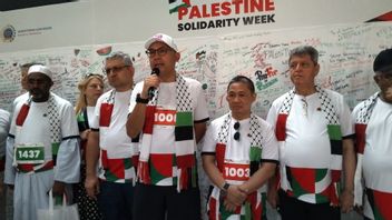 600名参与者，2025年巴勒斯坦步行活动展示了印度尼西亚对巴勒斯坦的支持